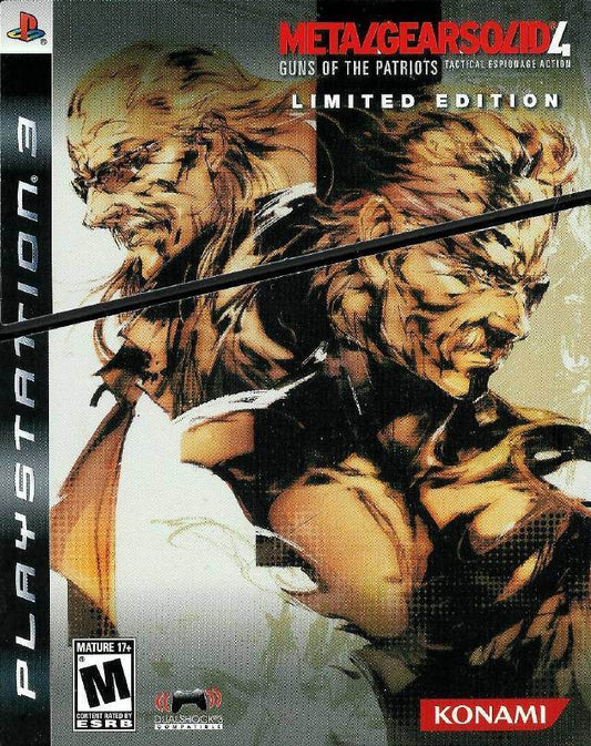 Metal Gear Solid 4 Guns of the Patriots Limited Edition (Playstation 3) - Game Manual Only
