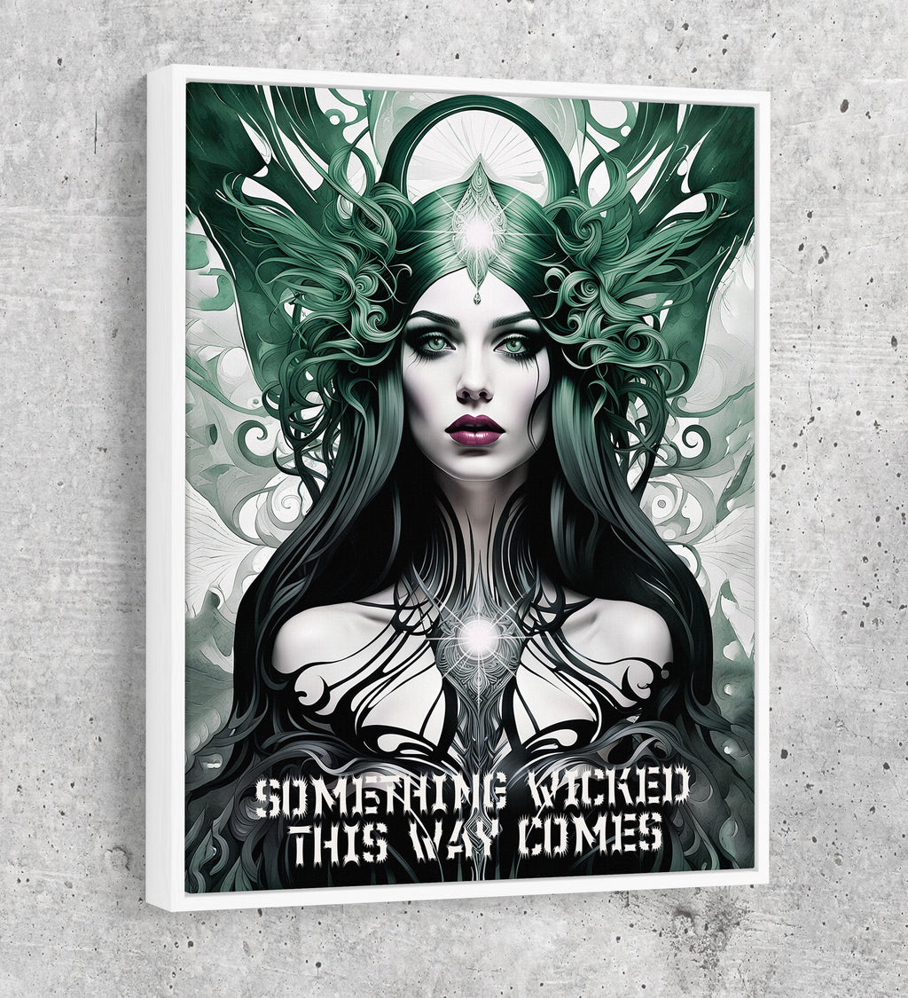 Something Wicked This Way Comes Canvas Wall Art, Dark Fantasy Art, Fantasy Decor, Witch Decor