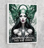 Something Wicked This Way Comes Canvas Wall Art, Dark Fantasy Art, Fantasy Decor, Witch Decor