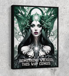 Something Wicked This Way Comes Canvas Wall Art, Dark Fantasy Art, Fantasy Decor, Witch Decor