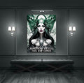 Something Wicked This Way Comes Canvas Wall Art, Dark Fantasy Art, Fantasy Decor, Witch Decor