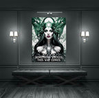 Something Wicked This Way Comes Canvas Wall Art, Dark Fantasy Art, Fantasy Decor, Witch Decor