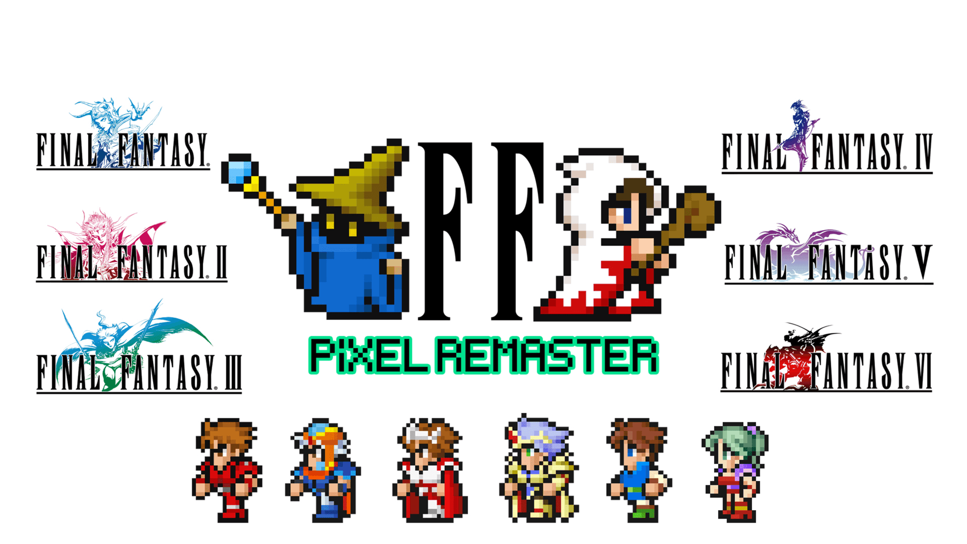 Final Fantasy I - VI Pixel Remaster Collection (Nintendo Switch) - Brand New
