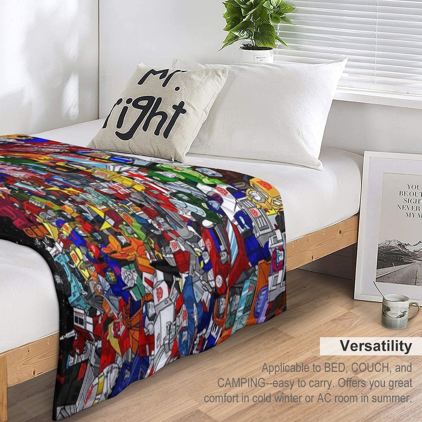 2022 Updated G1 Autobots Poster Throw Blanket