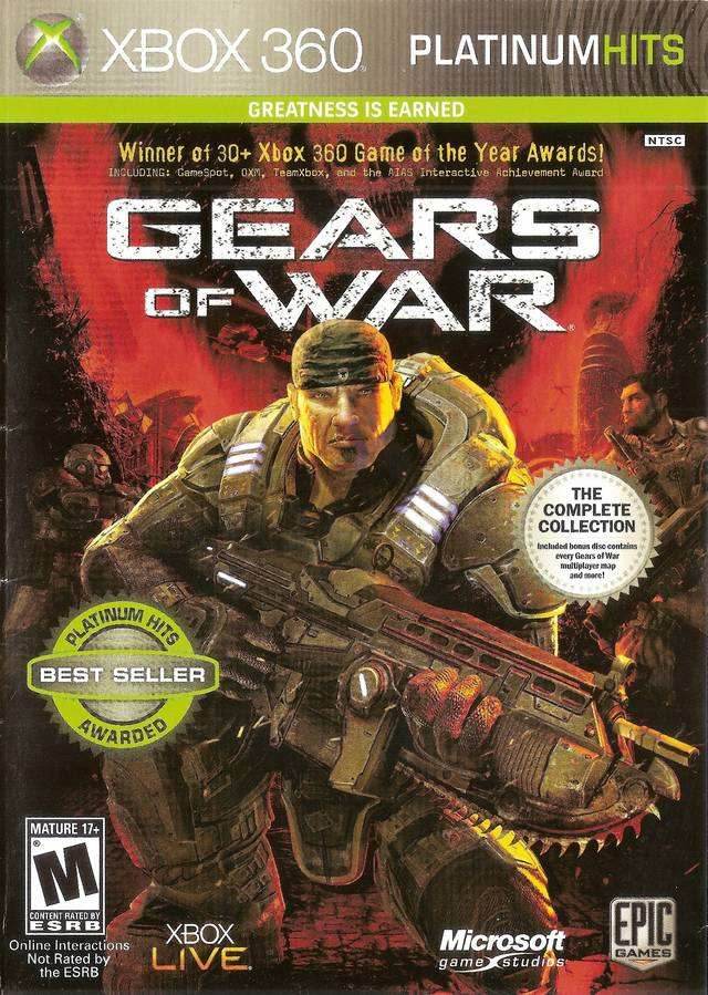 Gears of War (Platinum Hits) (Xbox 360) - Game Manual Only