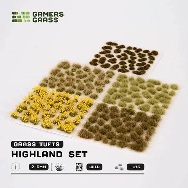 Gamers Grass Tufts: Highland Tuft Set- Wild - 