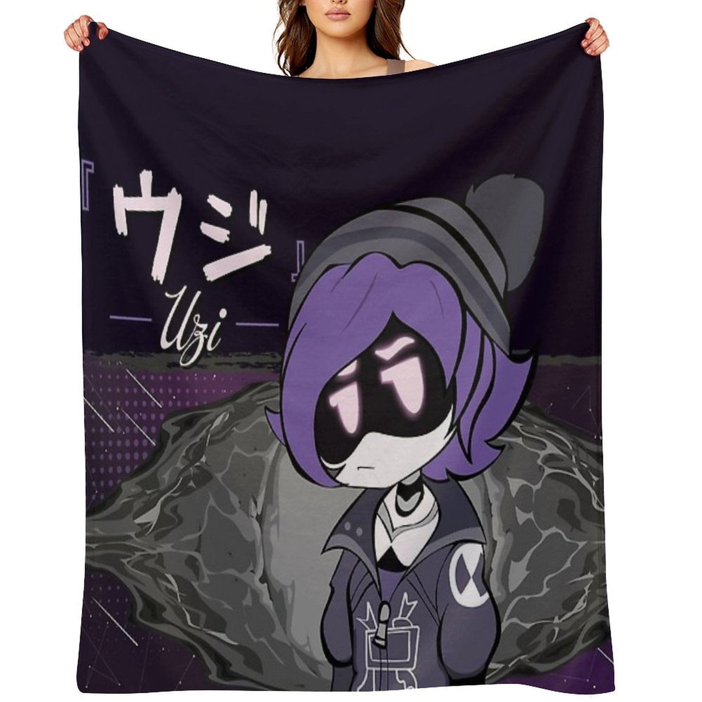 Uzi Doorman Skyness  Murder Drones Throw Blanket