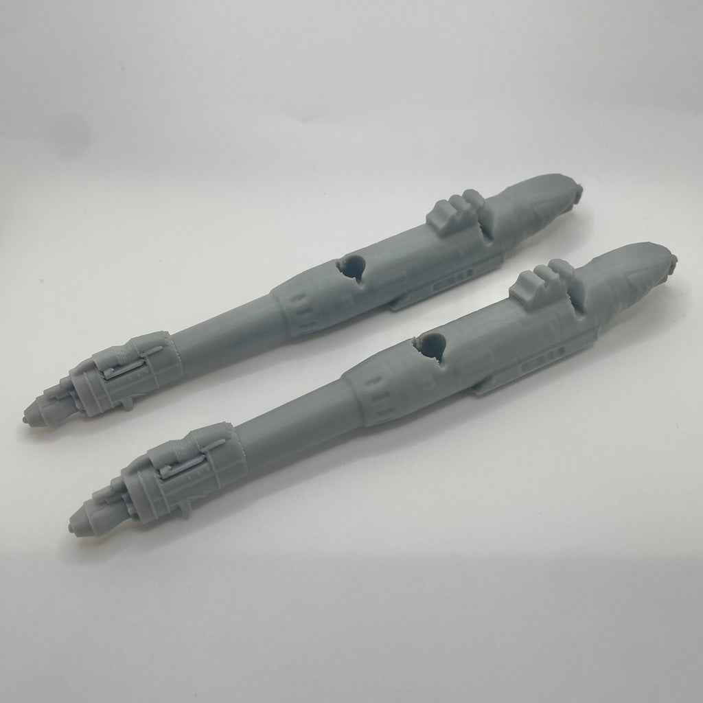 Custom Snow Speeder cannons. 3D Printed.