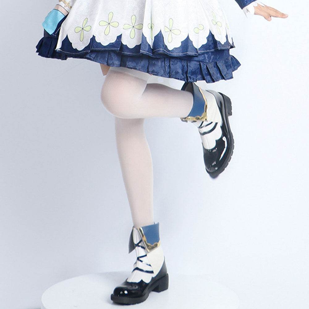 Genshin Impact cosplay animation clothing anime game Luoli girl Mond Barbara cos clothing matching shoes - Barbara's shoes / 36