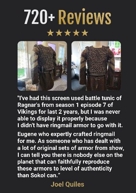 Ubbe viking body armor (Vikings) - S