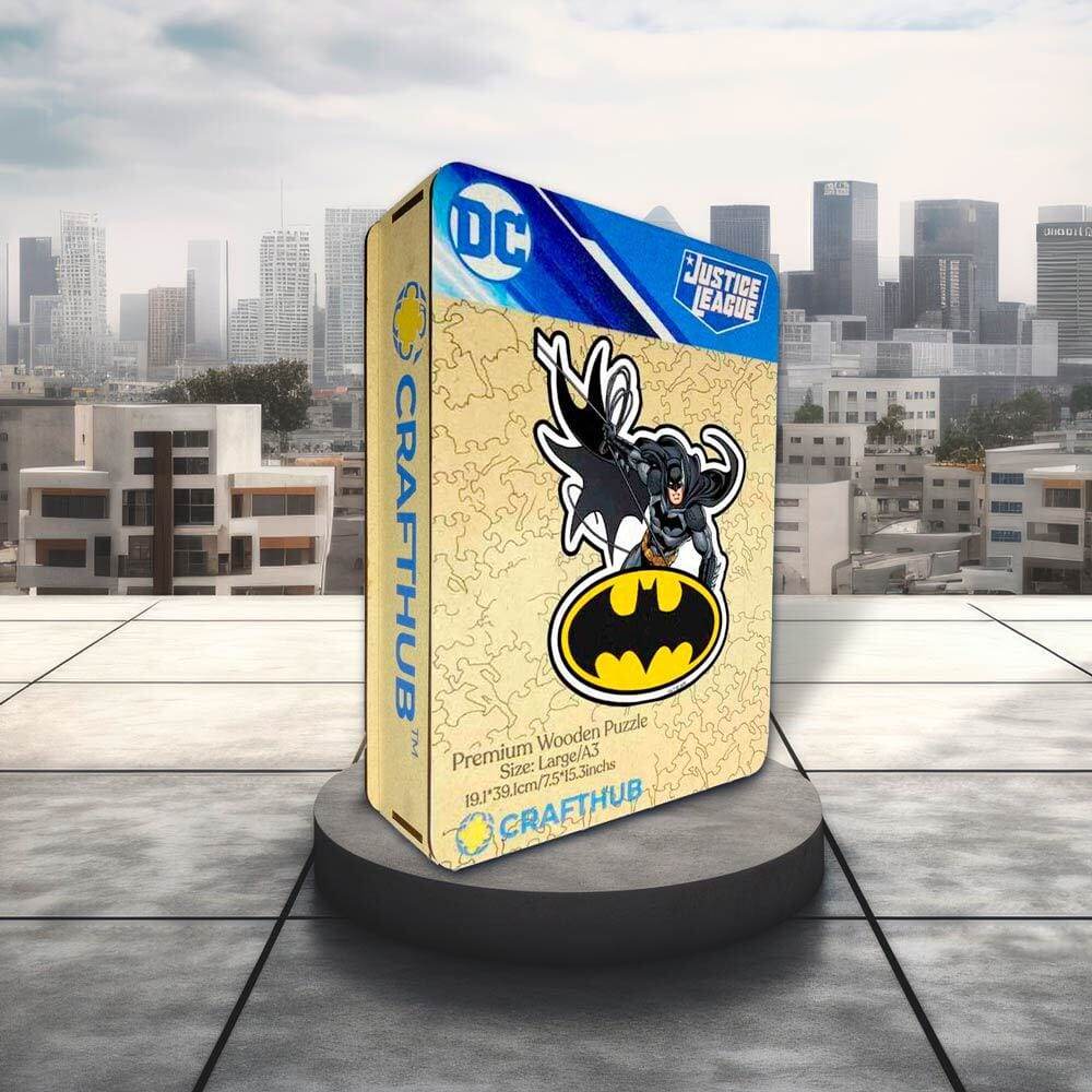 Batman Wooden Jigsaw Puzzle - A4 + Wooden Gift Box
