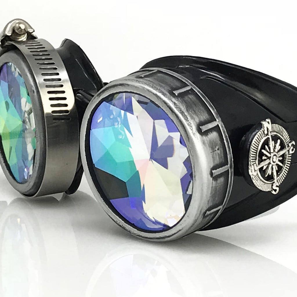DJ approved glasses Rave eyewear with magnifying eye loupes kaleidoscope lenses