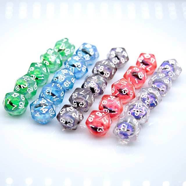 Dragon Eye d20 21.7mm Resin Standard Roll d20 [Red, Green, Blue, Clear, Smoke] - Red