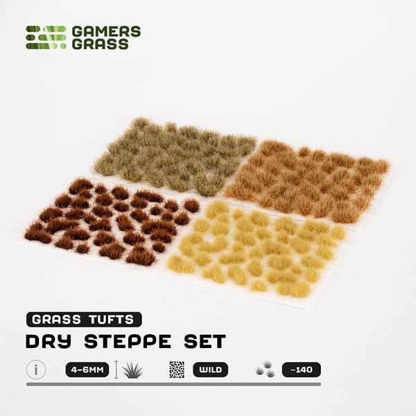 Gamers Grass Tufts: Dry Steppe Set- Wild - 