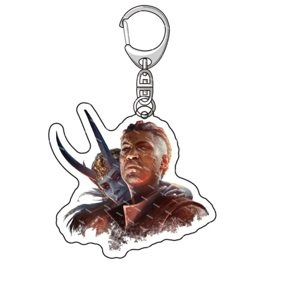 6cm Disfraz de juego Baldur Gate 3 Lllithid Mind , Keychain accesorios para fiesta de Halloween Gift