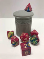 Trash Can Dice Jail: 3d Printed Grey Trash Can for Bad Dice D&D Dice Accessory - 