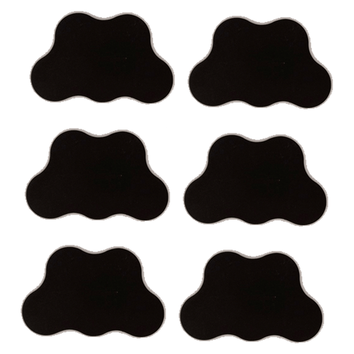 6pcs 5-Man Cloud Plasteel & Adhesive Ferro-Magnetic Movement Tray