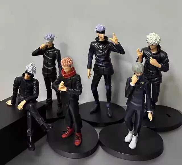 6pcs Jujutsu Kaisen Figurines, Gojo Yuji Toge Anime Collectible Figures 6.5 in