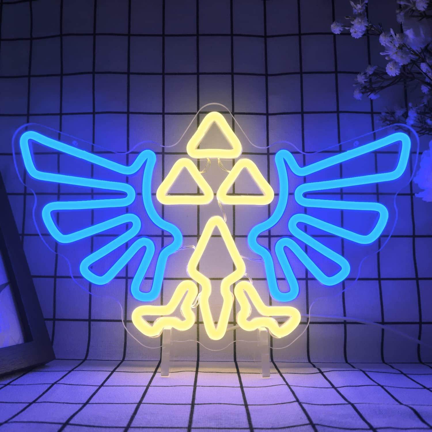 Gaming Neon Sign – LED Glow Sign for Gamer Room Lighting | Dimmable Acrylic Neon Wall Light - 