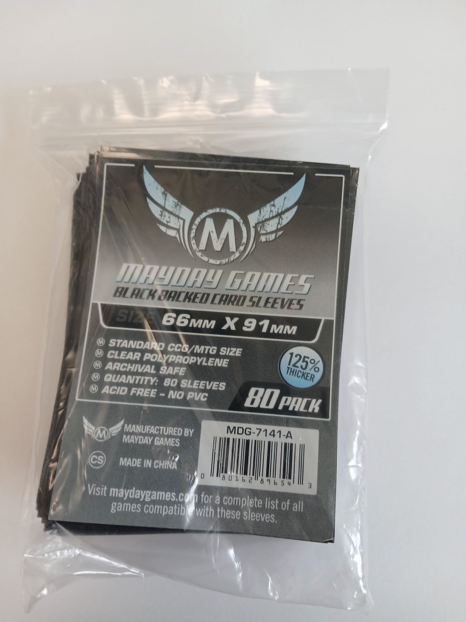 MTG/CCG Card Sleeves (63.5x88mm) PREMIUM COLOR BACKED!  80/Pack (Choose from 6 Colors!)