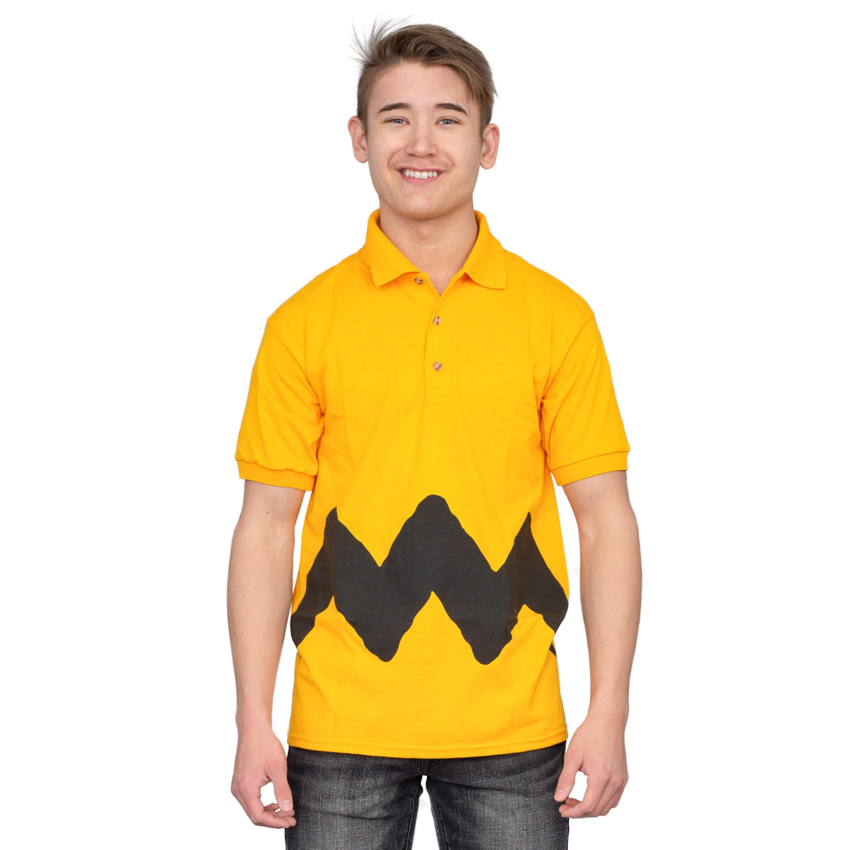 Charlie Brown Polo Button Up Costume T-Shirt