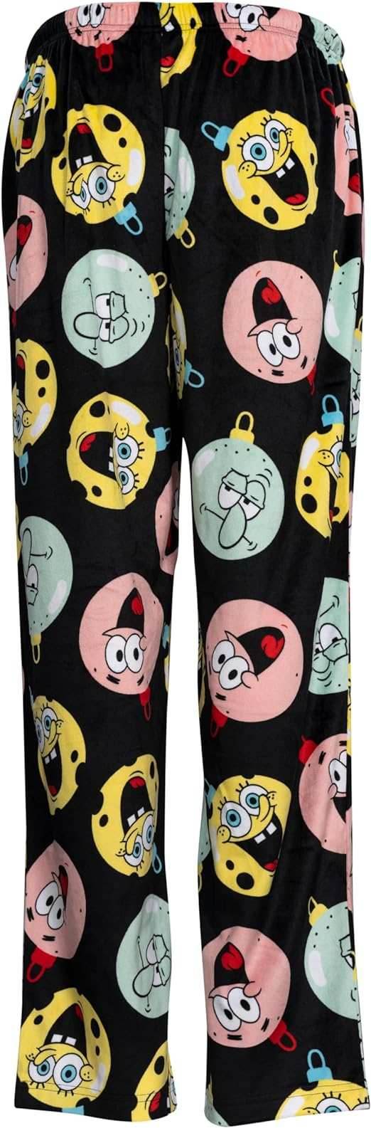 Spongebob Ornaments Balls Black Lounge Pants - S