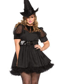 Women's Bewitching Witch Halloween Costume - Pin-Up Style Dress with Hat