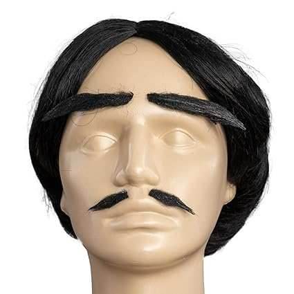 Adams the Spooky Family Gomez Wig Mustache Eyebrow - 