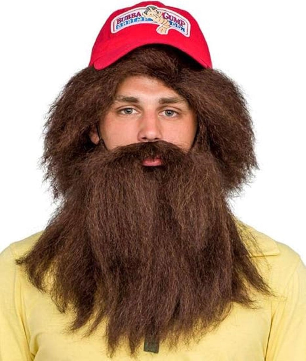 The Running Man Halloween Cosplay Costume Wig Beard and Hat Set