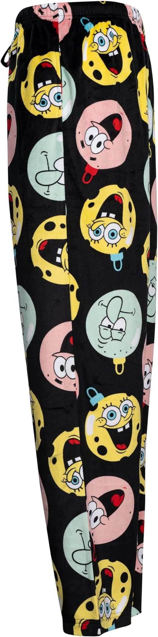 Spongebob Ornaments Balls Black Lounge Pants - S