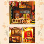 Book Nook Wizardi Miniature - Sakura-Inspired Roombox Kit - 