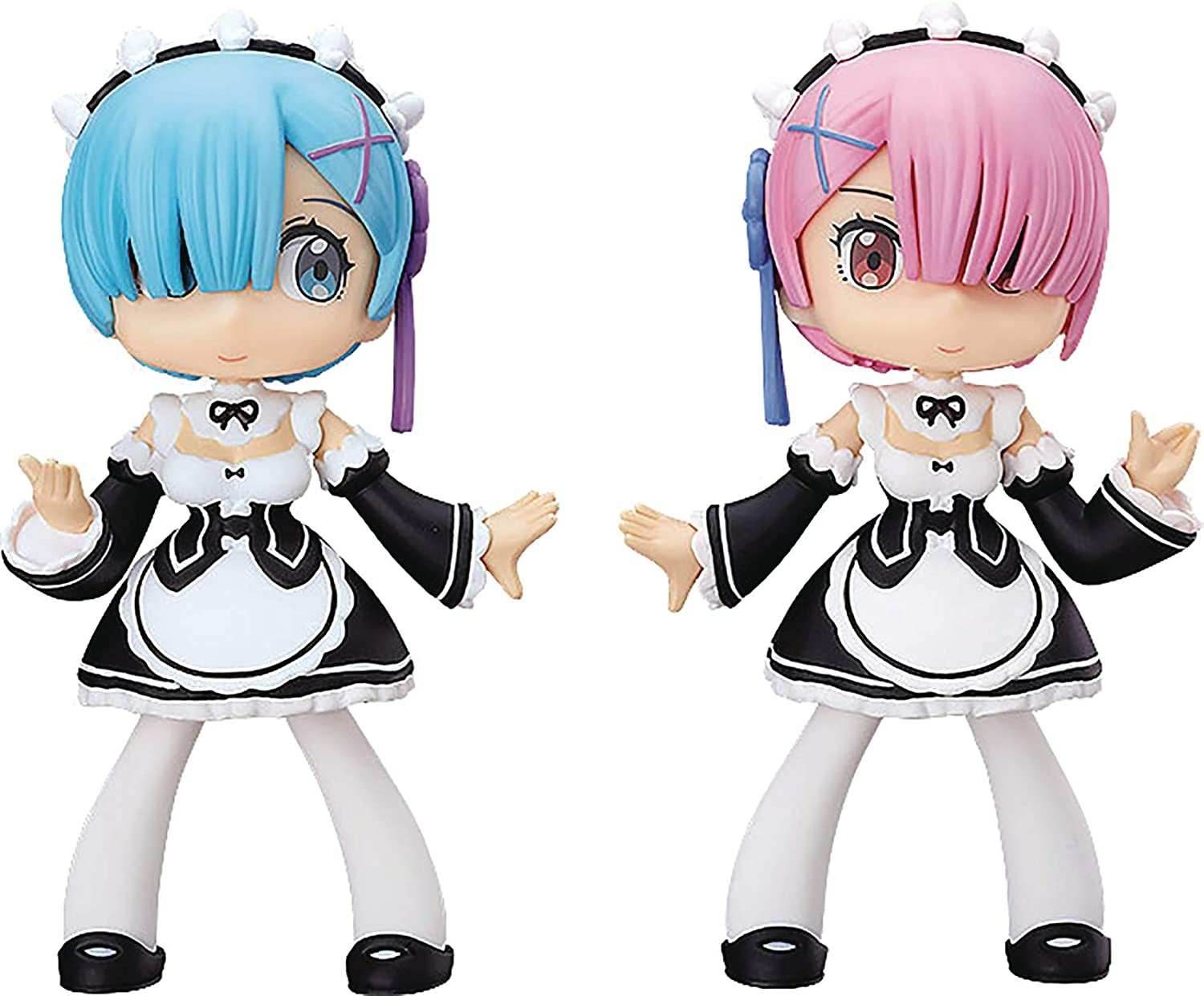 Fine Clover Re:Zero - Starting Life in Another World: Yurumari Rem & Ram Soft Vinyl Figures - 