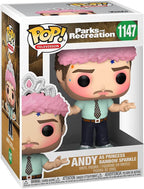 Funko Pop! Parks and Rec - Andy as Princess Rainbow Sparkle Vinyl Figure - 