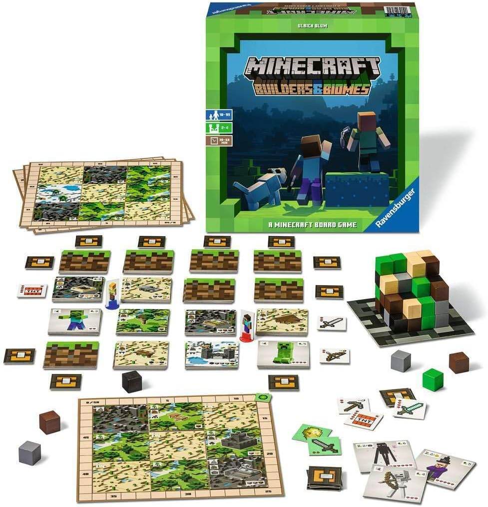 Minecraft Board Game - Ravensburger Strategy Board Game With Creative Building & Easy Setup - 