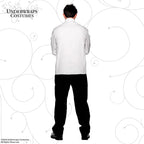 Adult Straight Jacket Psychotic Mental Asylum Patient White Costume