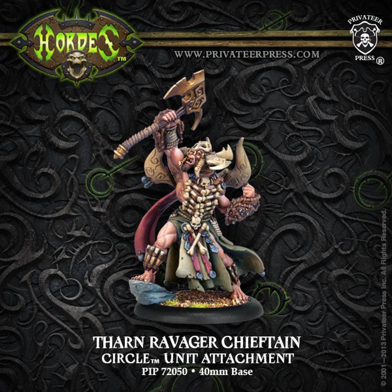 Hordes: Circle Orboros Tharn Ravager Chieftain - 