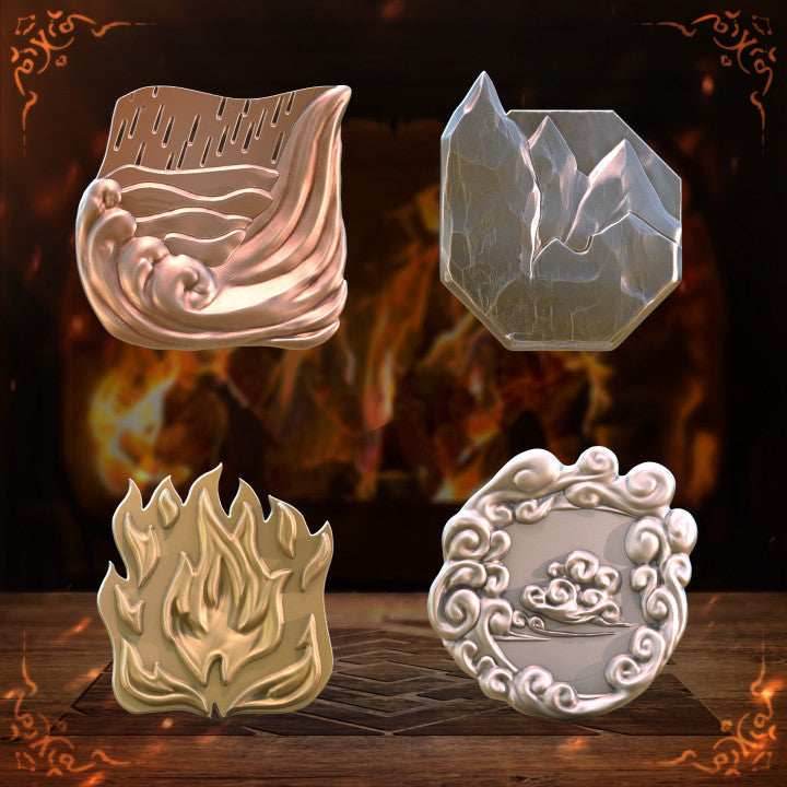 TTRPG Coins - The Four Elements coin set / 10
