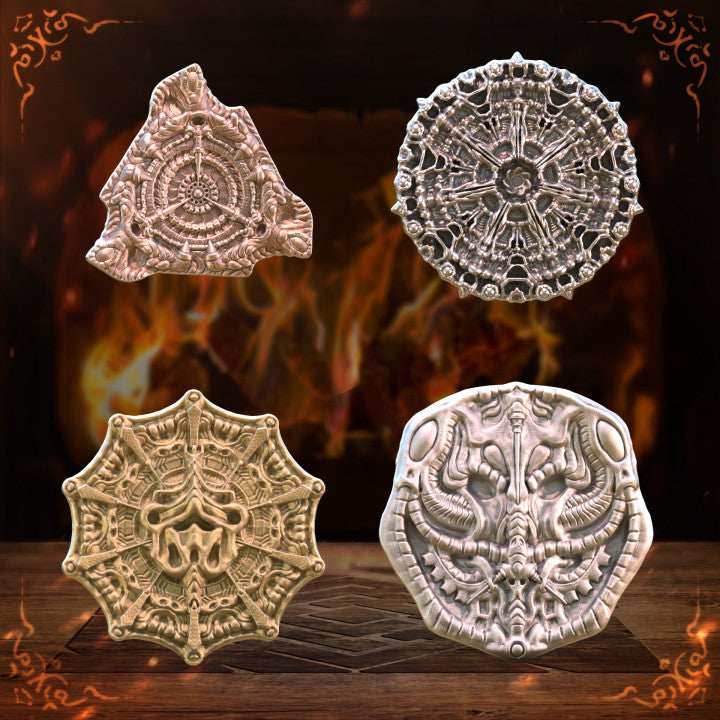 TTRPG Coins - Alien coin set / 10