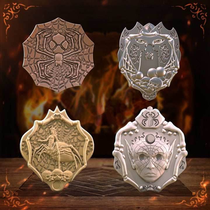 TTRPG Coins - Dark elf coin set / 10