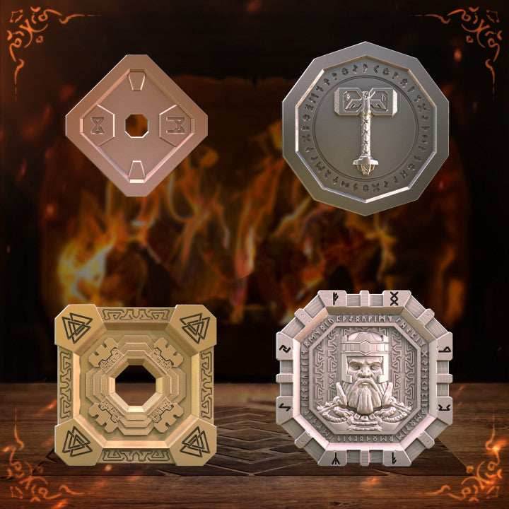 TTRPG Coins - Dwarven coin set / 10