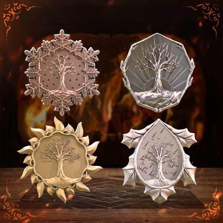 TTRPG Coins - Four season coin set / 10
