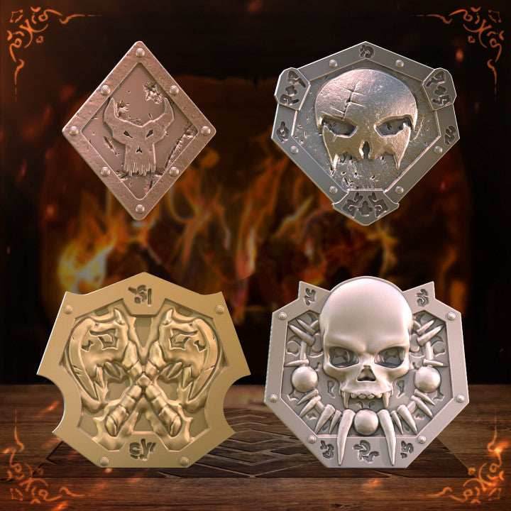 TTRPG Coins - Orc coin set / 10