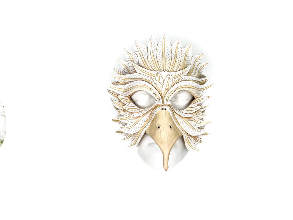 Dove Handmade Genuine Leather Mask - 