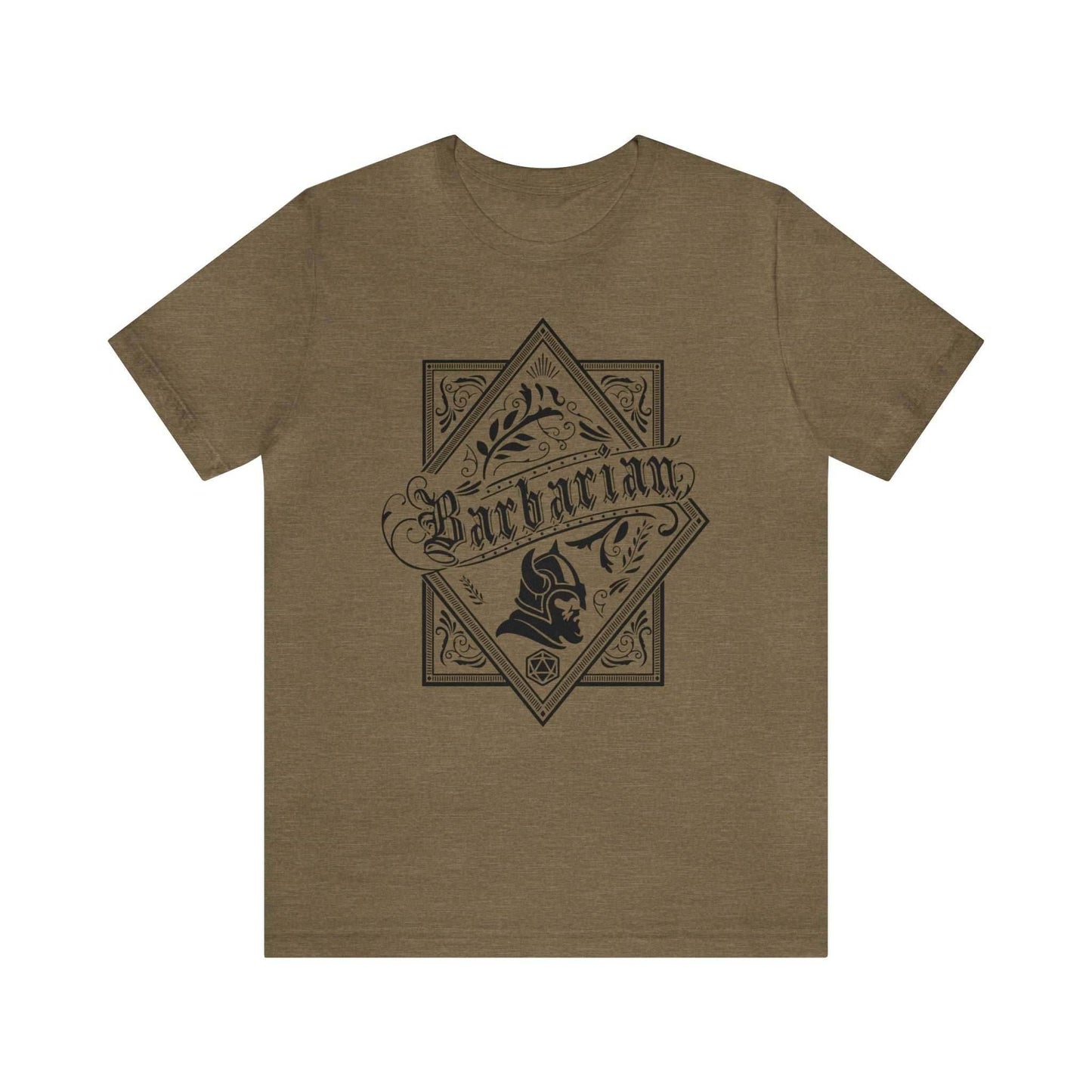 Barbarian Class Shirt - Heather Olive / S