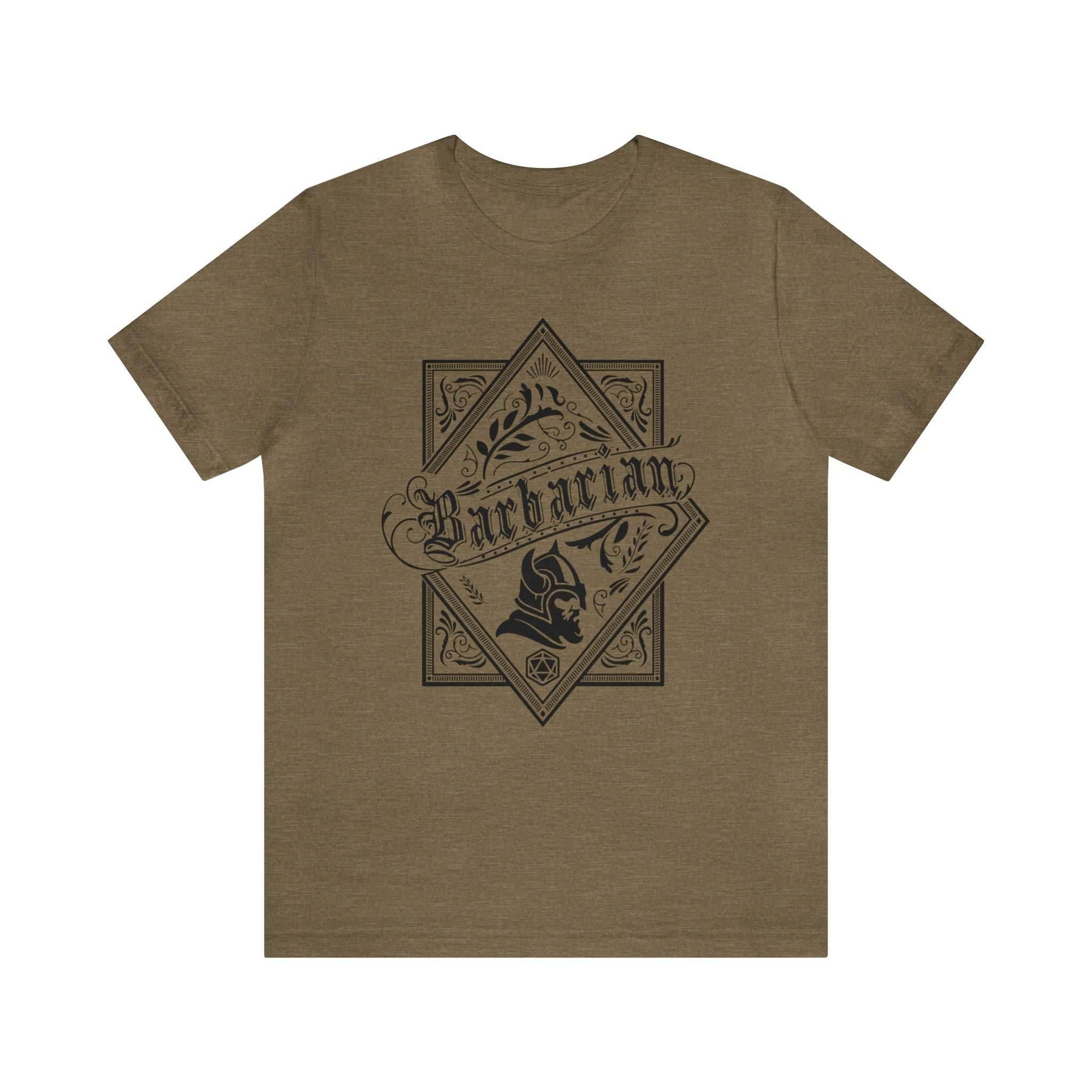 Barbarian Class Shirt - Heather Olive / S