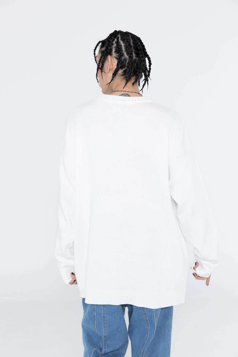 Desert Cactus Knit Sweater - Black / S