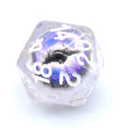 Dragon Eye d20 21.7mm Resin Standard Roll d20 [Red, Green, Blue, Clear, Smoke] - Clear