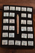 Embossing Tool Set Alphabet LEATHER TYPE (19.05 mm)