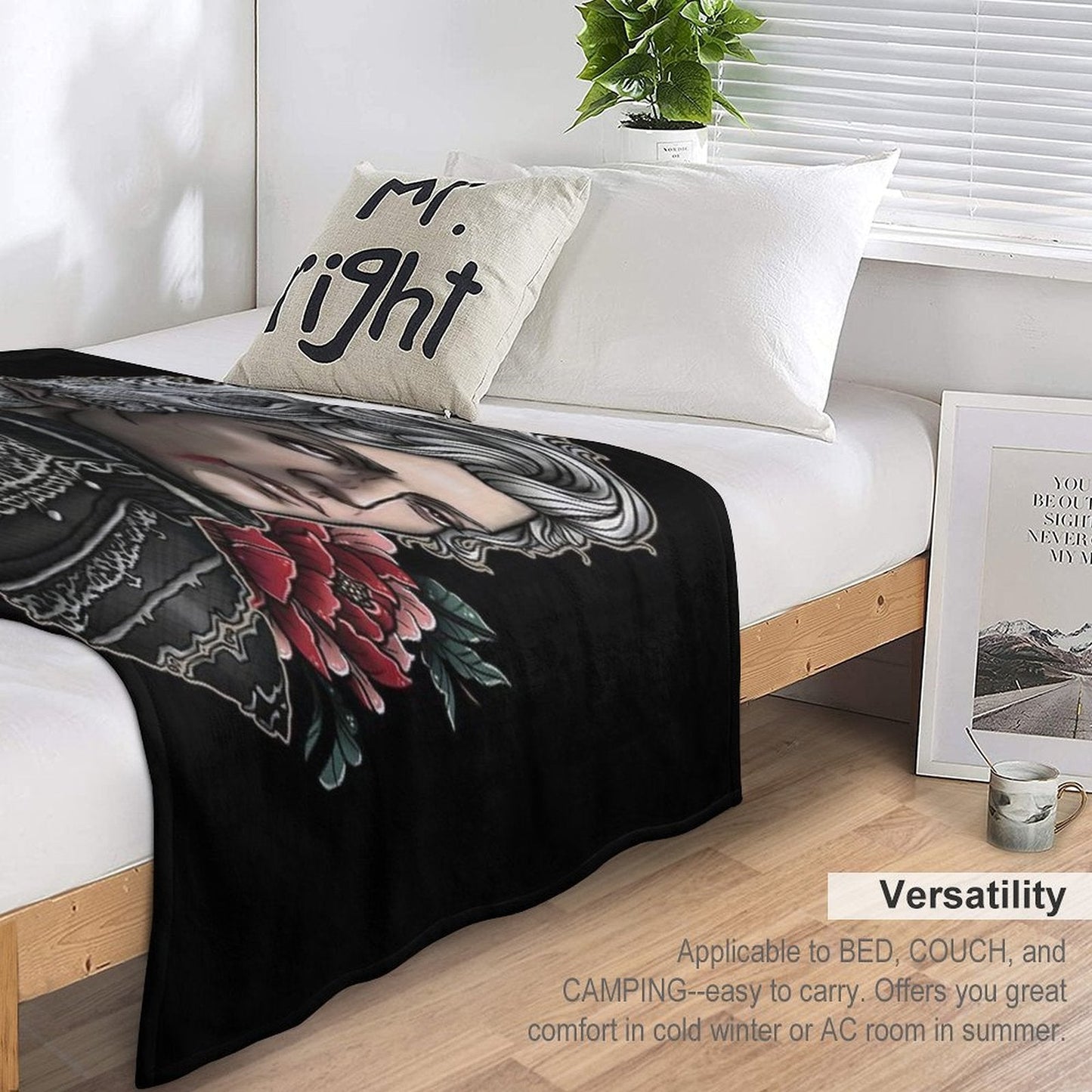 Astarion Vampire BF Throw Blanket
