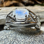 Blue Topaz Celtic Knot Ring